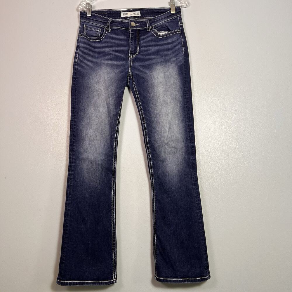BKE Denim Women's Sz 27 Payton Mid Rise Bootcut Jeans Western Southwest Cowboy